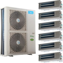 美的mdvh v160w sn1 611 e1 家庭中央空調(diào) 四室兩廳140 160㎡ 經(jīng)濟(jì)型一拖六套裝空調(diào)產(chǎn)品圖片1